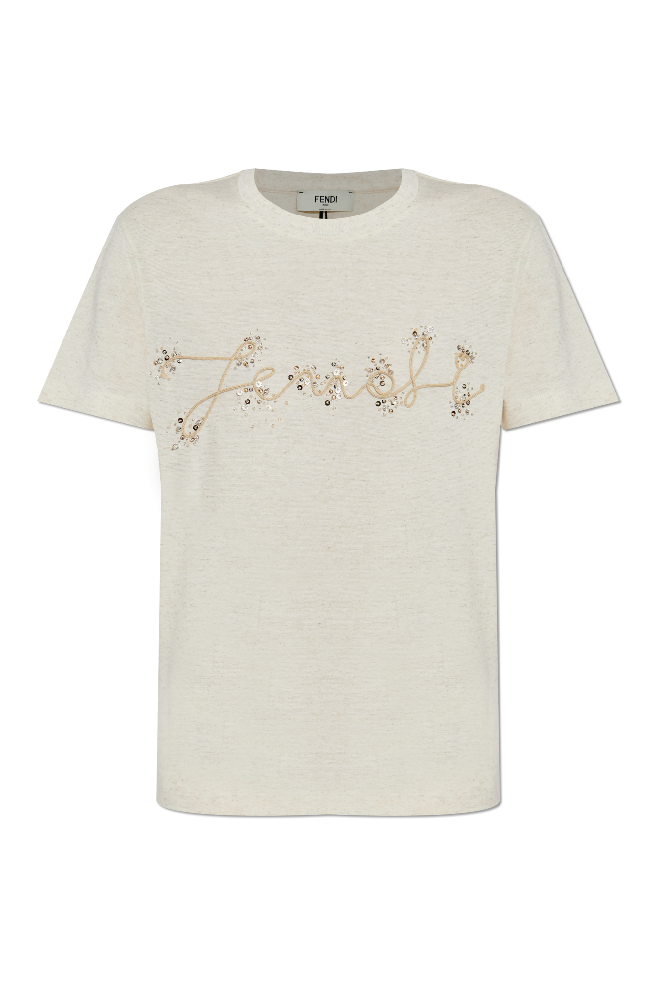 Fendi T-shirt with shimmering appliqués | Women's Clothing